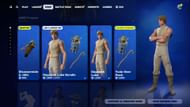 Dagobah Luke skin and Yoda could be listed until the end of Chapter 5 Season 2 (Image via Epic Games)
